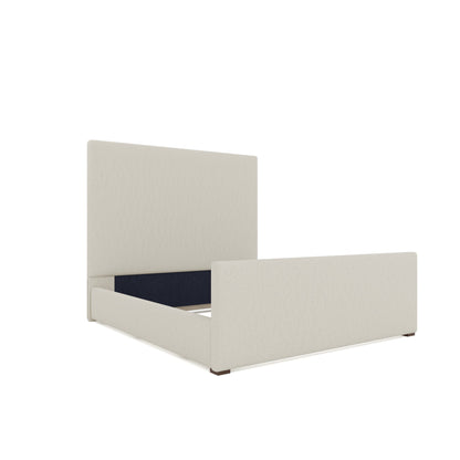 Moyra Plain Luxe Footboard Upholstered Bed