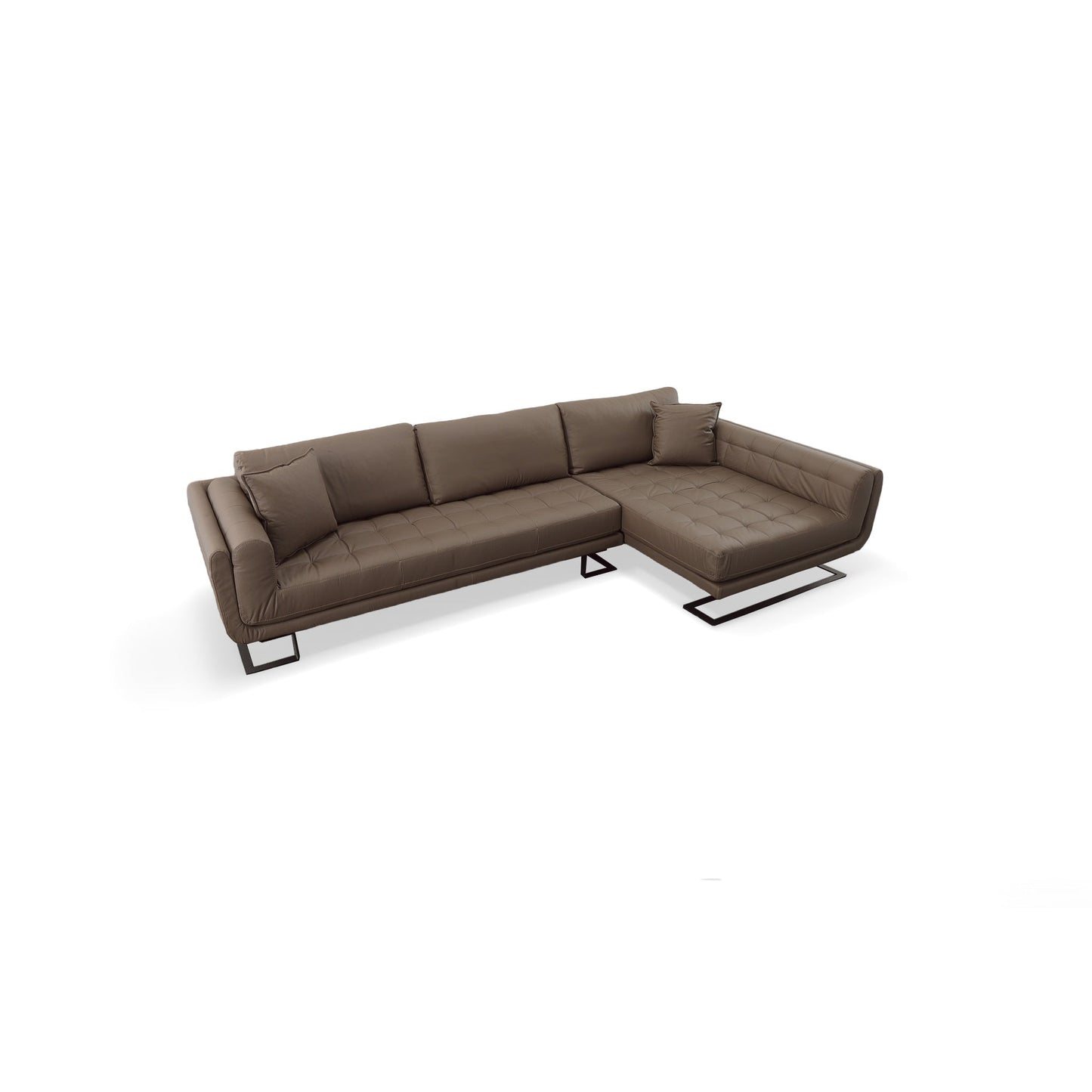 Brava Leather Sofa with Chaise