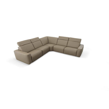 Cliff Leather Motion Sectional 5 Pieces