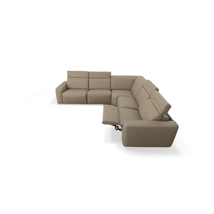 Cliff Leather Motion Sectional 5 Pieces