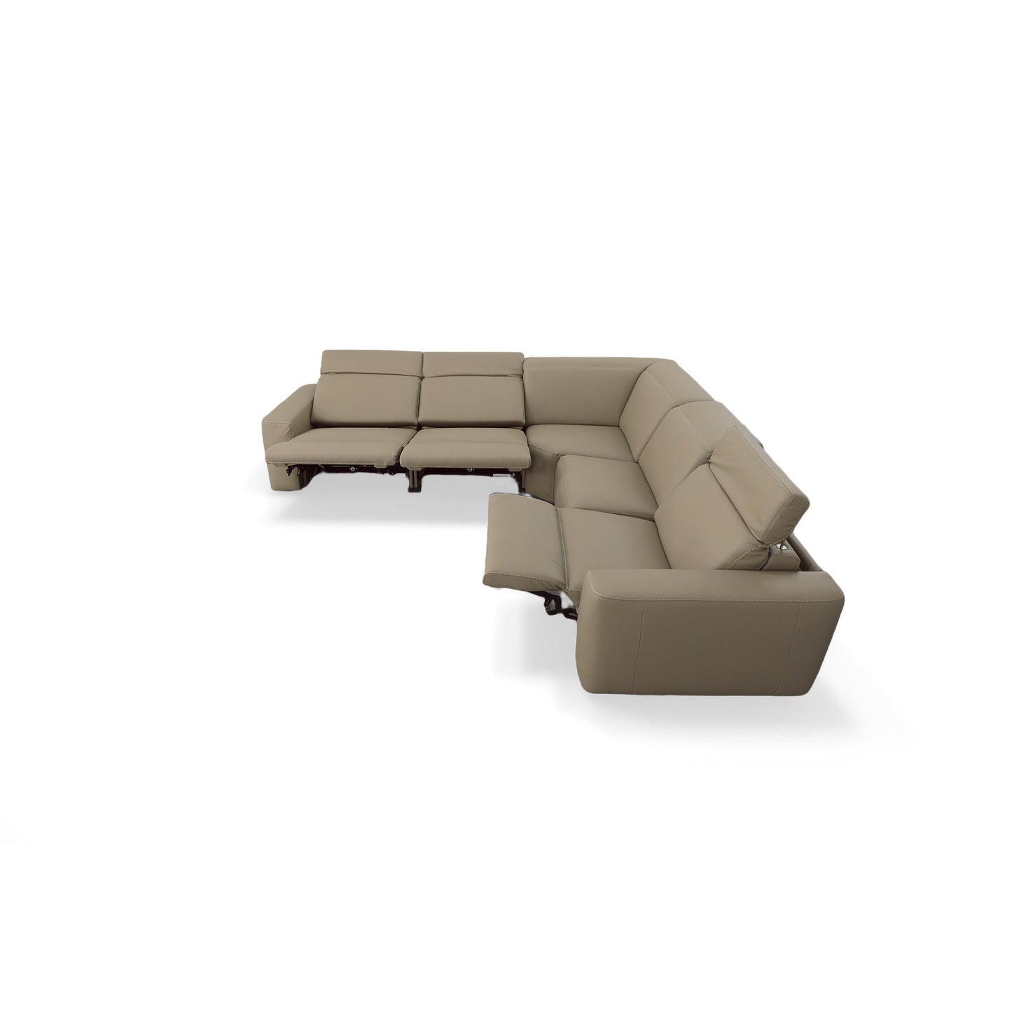 Cliff Leather Motion Sectional 5 Pieces