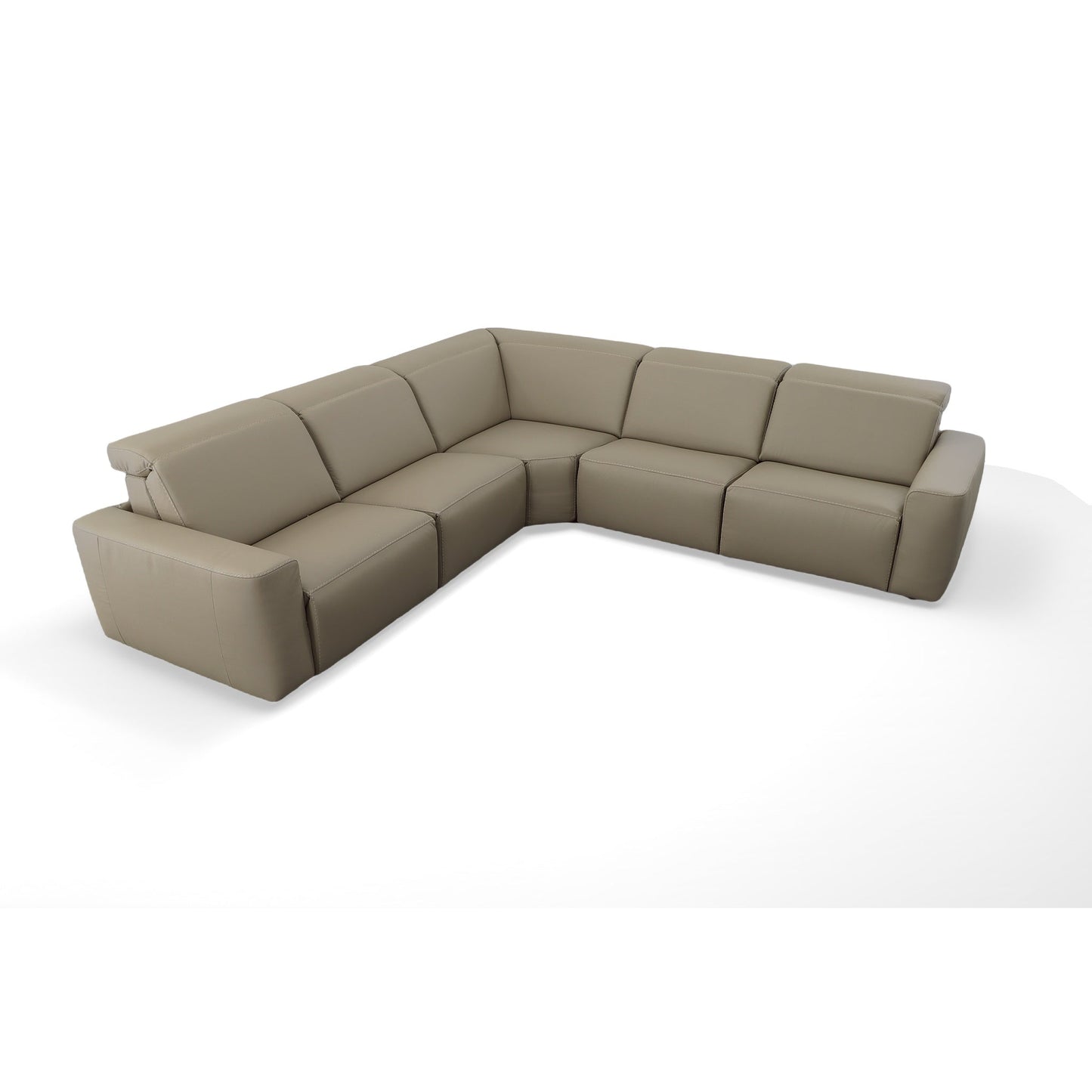 Cliff Leather Motion Sectional 5 Pieces