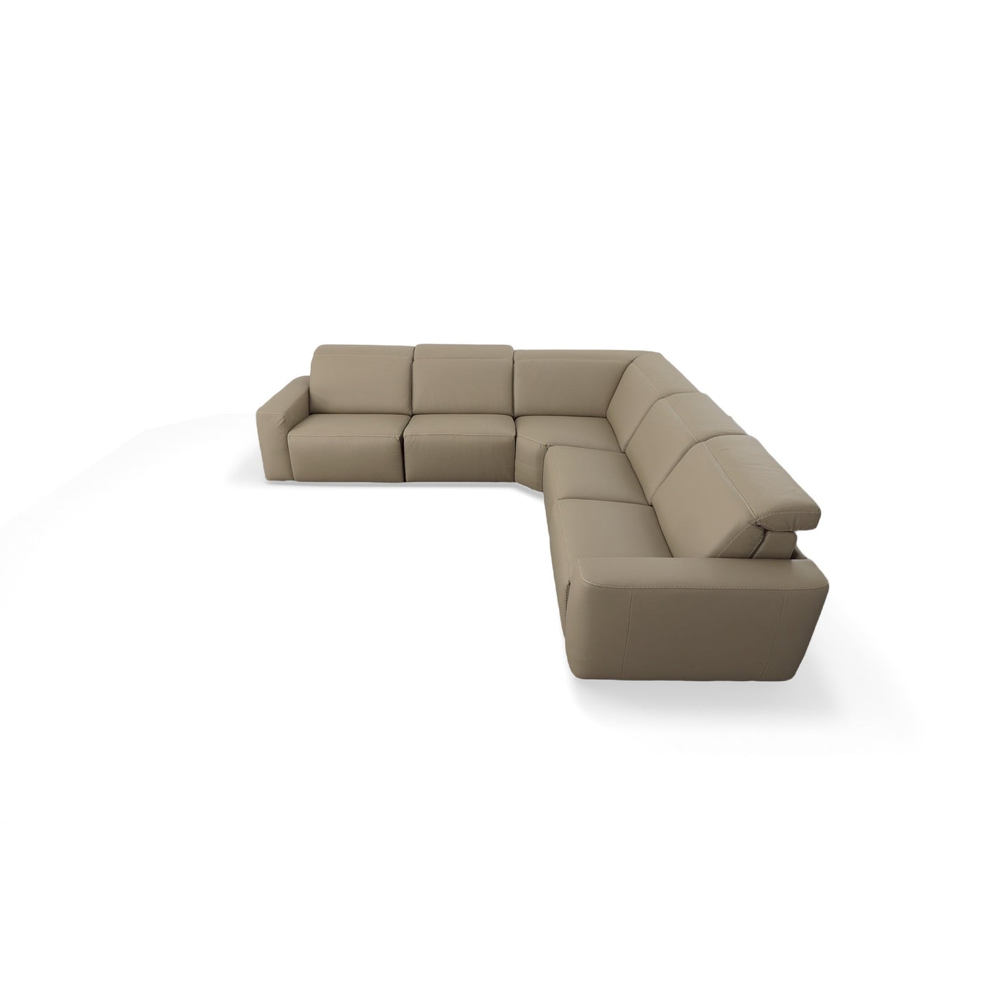 Cliff Leather Motion Sectional 5 Pieces