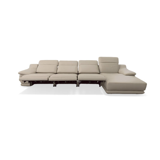 Modena Leather Motion Sectional 4 Pieces