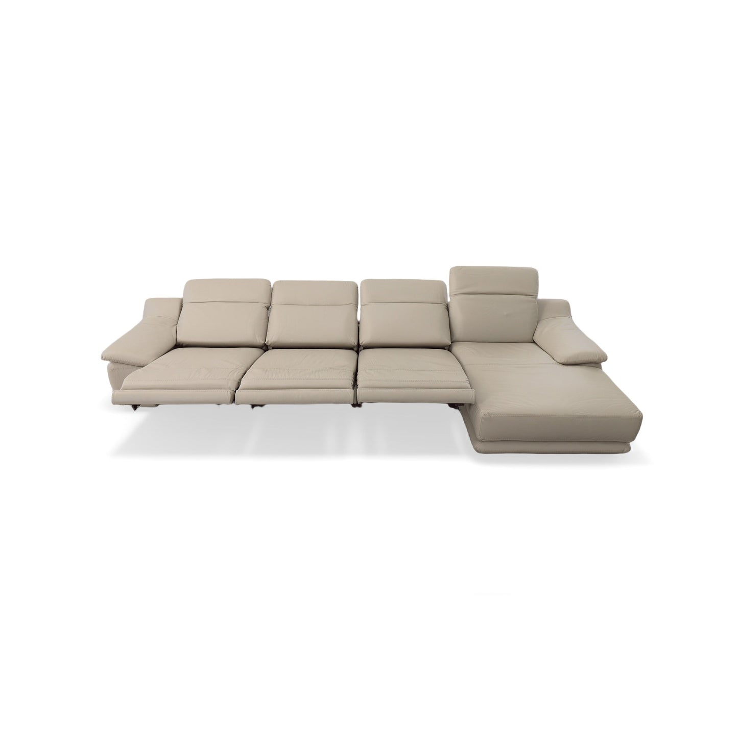 Modena Leather Motion Sectional 4 Pieces