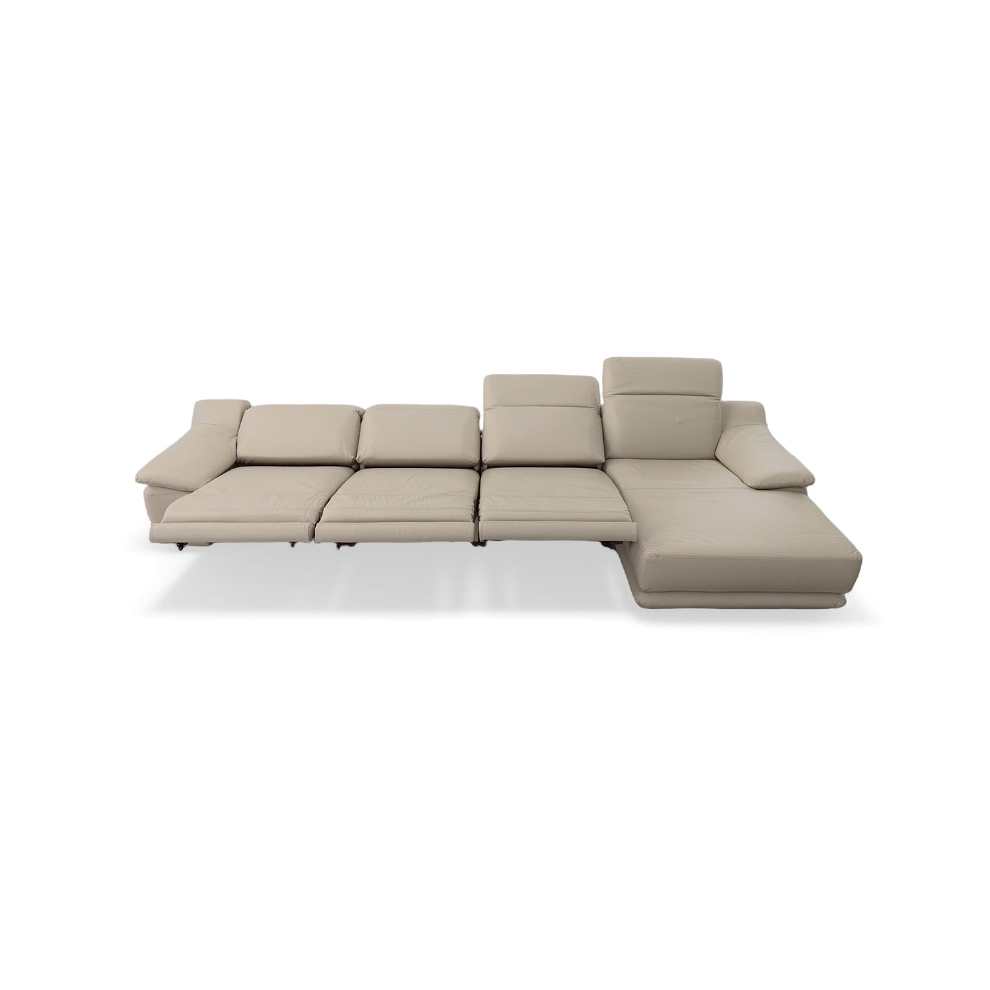 Modena Leather Motion Sectional 4 Pieces