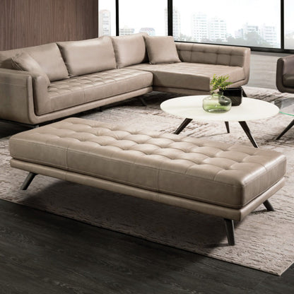 Brava Leather Sofa with Chaise