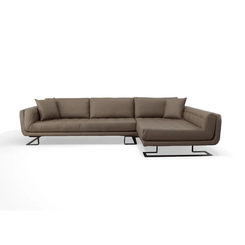 Brava Leather Sofa with Chaise