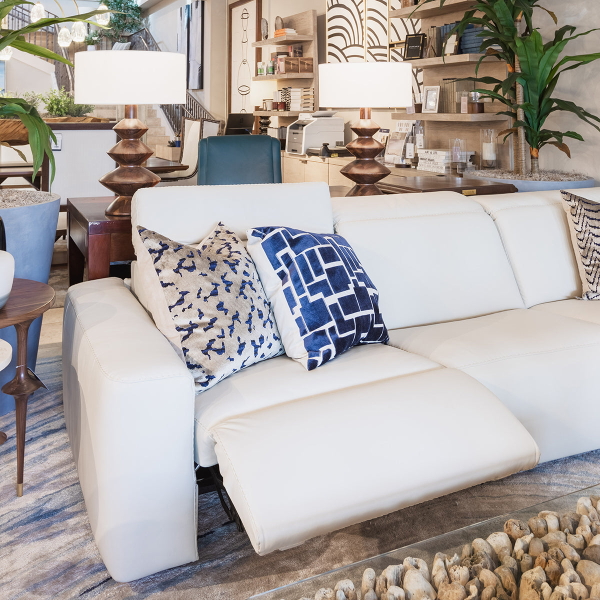 Cliff Leather Motion Sectional 5 Pieces