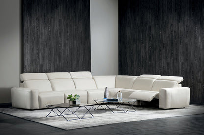 Cliff Leather Motion Sectional 5 Pieces