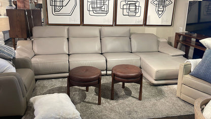 Modena Leather Motion Sectional 4 Pieces